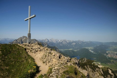 Branderschrofen, 1881m, Tegelberg massif, Ammergau Alps, Allgaeu, Bavaria, Germany
