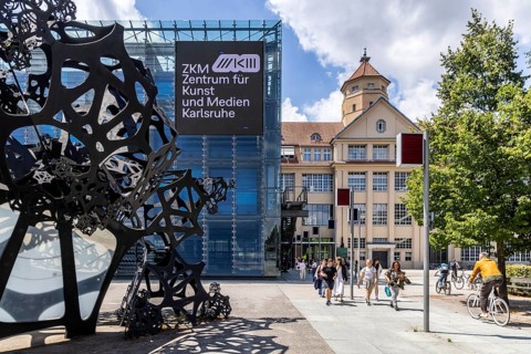 Centre for Art and Media, Museum for Media Technology, ZKM. Exterior view. Karlsruhe,