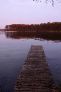 Werbellinsee, end of March, sunset, Brandenburg, Germany