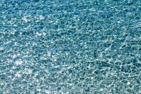 Water surface with waves at the Mediterranean Sea, Région Provence-Alpes-Côte d'Azur, France