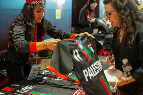 Dearborn, Michigan USA, 13 September 2024, The National Arab American convention, sponsored by the