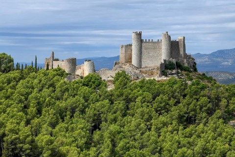 Ruins of the Castillo de Xivert, originally a Muslim fortress from the 11th century, near Alcalà de