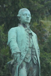 Goethe monument, Université Campus Centre, sculpture, Johann Wolfgang von Goethe, detail,