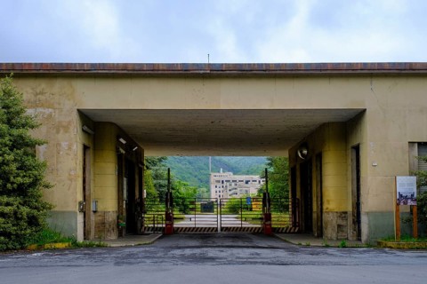Former company Film Ferrania, lost Place, Cairo Montenotte near Savona, Liguria, Italy