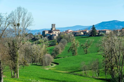 Village of Tours-sur-Meymont, natural regional park of Livradois Forez, Puy de Dome,
