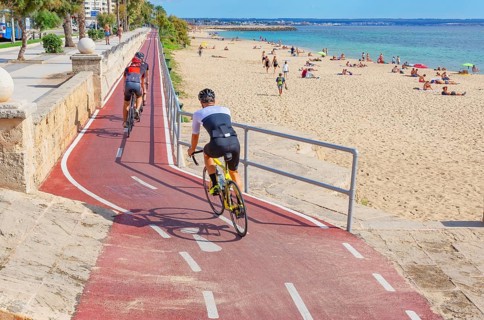 Palma beach, Palma de Mallorca, Mallorca, Balearic Islands, Spain