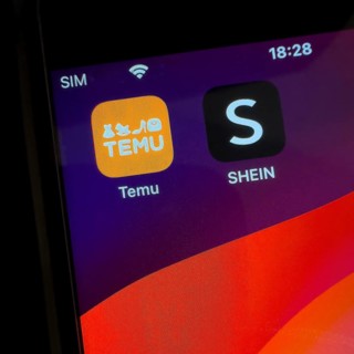 App symbols from Chinese online retailer Online trade from China left TEMU right SHEIN on