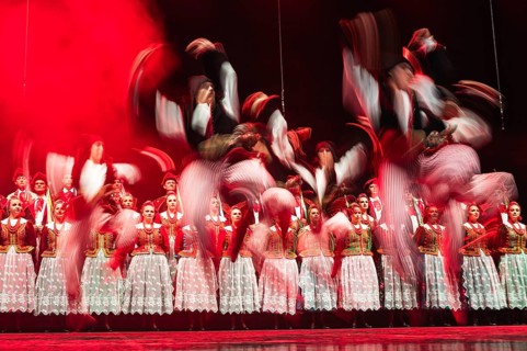 NOWA SOL, POLAND - 4 NOVEMBER, 2023: Concert Song and Dance Ensemble Slask (Zespol Piesni i Tanca