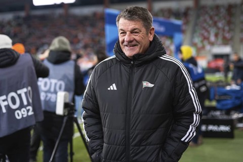 LUBIN, POLAND - FEBRUARY 17, 2025: Football match between KGHM Zaglebie Lubin vs Lechia Gdansk.