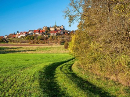 Altenstein village and castle, Haßberge nature park Park, near Maroldsweisach, Lower Franconia,