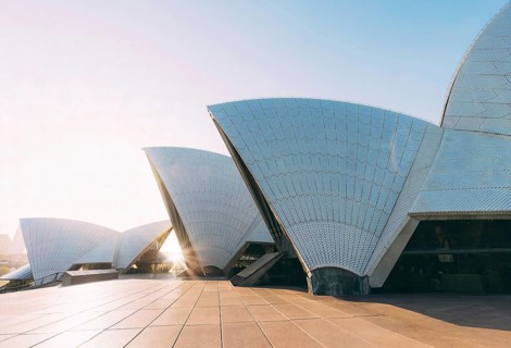 Australia scenic Sydney panorama of Opera house