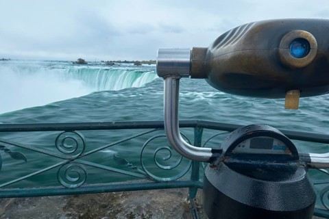 Observation point at Niagara Falls, Ontario, Canada