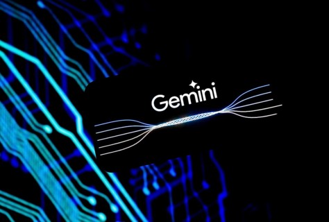 Guwahati, India. 8 December 2023. In this photo illustration a Gemini logo is displayed on a