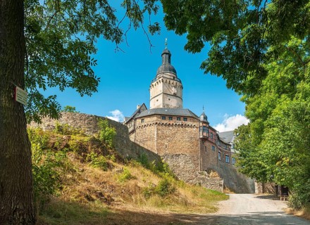 Falkenstein Castle in the Harz Mountains, Meisdorf, Saxony-Anhalt, Germany