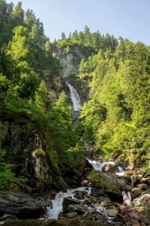 Großbach Falls, waterfalls in Umbaltal, Hohe Tauern National Park, East Tyrol, Tyrol, Austria
