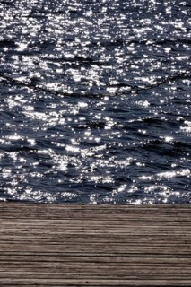 Jetty on Lake Werbellinsee, Brandenburg, Germany
