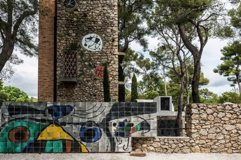 Museum, Fondation Maeght, artist Joan Miro, St. Paul de Vence, Provence Alpes Côte d'Azur, South of