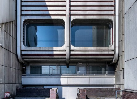 Detail photo ICC, vacant International Congress Centre in Berlin Charlottenburg, Germany