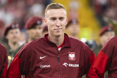 CHORZOW, POLAND - JUNE 6, 2025: Friendly match Poland - Moldova. Adam Buksa