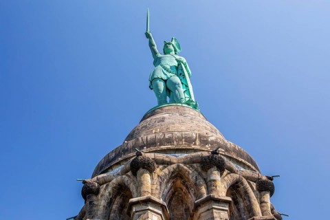 Hermannsdenkmal near Hiddesen, district of Detmold, Teutoburg Forest, North Rhine-Westphalia,