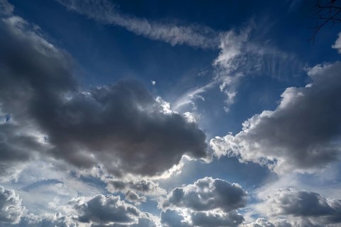 Rain cloud (Nimbostratus), Bavaria, Germany