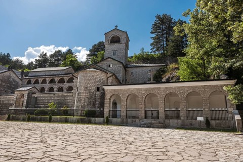 Monastery of the Nativity of the Holy Mother in Cetinje, Montenegro.