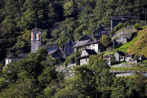 Corippo, Verzasca Valley, Vale Verzasca, Canton Ticino, Switzerland