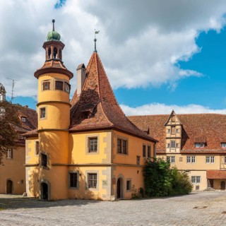 The Hegereiterhaus, actually Spitalbereiterhaus, Rothenburg ob der Tauber, Franconia, Bavaria,