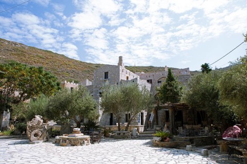 Hotel Yamaooys in Porto Kagio on the Laconian Gulf, Mani, Laconia, Peloponnese, Greece