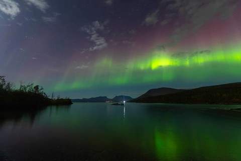 Magical Northern Lights over Abisko, Lapporten and Lake Torneträsk