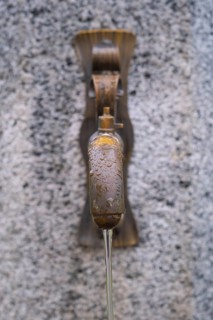 Detailed view of a public fountain, St. Lorenzen, Bolzano, Trentino, South Tyrol, Italy