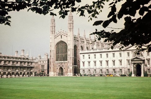 Chapel, King's College, The Backs, University of Cambridge, Cambridge, England, UK October 1960