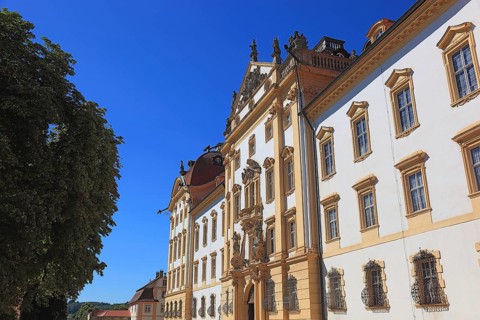 Germany, Middle Franconia, City of Ellingen, Main facade of the Ellingen Residence