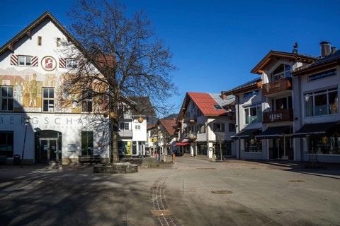 Market square, Oberstdorf, Oberallgäu, Allgäu, Bavaria, Germany
