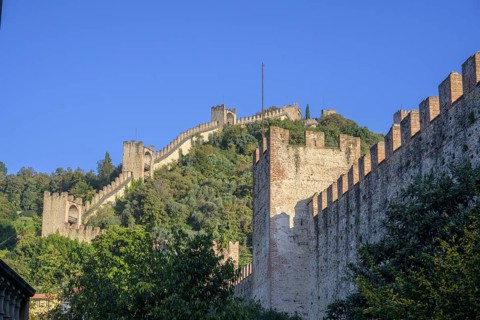 City wall of, Marostica, Province of Vicenza, Italy