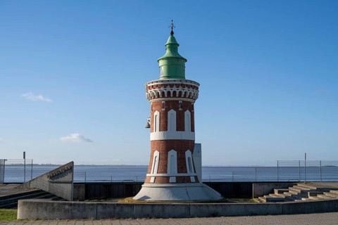 Pingelturm, beacon, lighthouse, Kaiserschleuse, Bremerhaven, Bremen, Germany