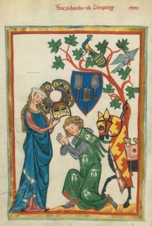 Schenk Konrad von Limpurg in the Manesse-Liederhandschrift, Schenk Konrad von Limpurg (born in