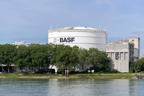 BASF, Lugwigshafen am Rhein, industrial area, Mannheim, Baden-Württemberg, Germany