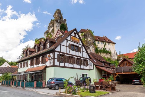 The rock village of Tüchersfeld in Franconian Switzerland, Bavaria, Germany