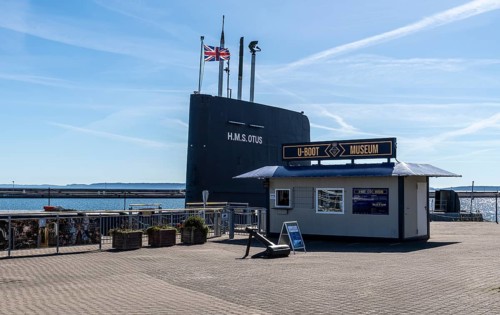 H.M.S. Otus, submarine museum in the harbour of Sassnitz, Rügen, Mecklenburg-Vorpommern, Germany