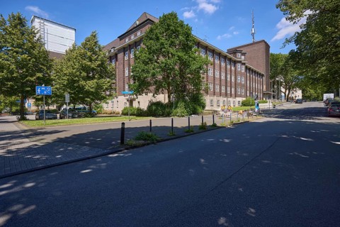 Police headquarters on Uhlandstrasse in Bochum, Ruhr district, independent city, North