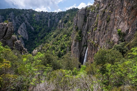 Cascade de Piscia di Gallo waterfall, Piscia di Ghjaddu, Alta Rocca, Corsica, France