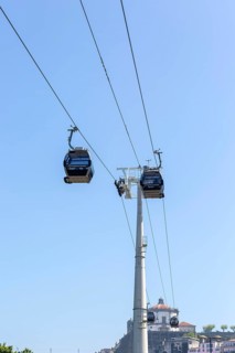 Teleferica de Gaia cable car system, Vila Nova de Gaia, Porto, Portugal