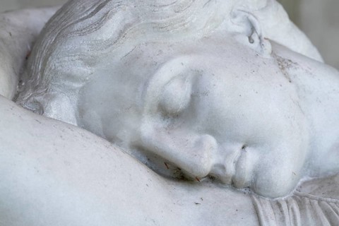 Sleeping Diana, marble sculpture, Municipal Lapidarium, City of Stuttgart, Baden-Württemberg,