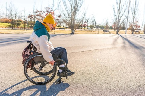 Friends enjoy a sunny day in the park, highlighting the concept of disability and inclusion with
