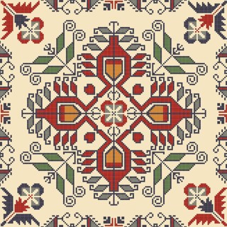 Traditional Bulgarian embroidery vector pattern