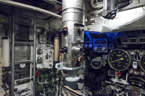 Periscope Inside a Submarine in Italy