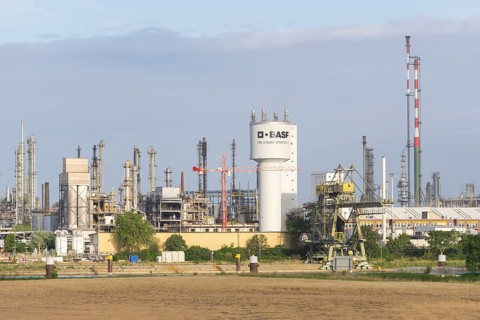 BASF, Lugwigshafen am Rhein, industrial area, Felder, Mannheim, Baden-Württemberg, Germany