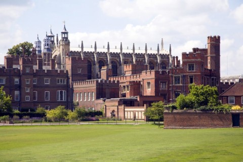 Buildings and playing fields of Eton College, Berkshire, England, United Kingdom