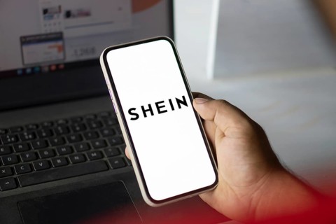 Dhaka, bangladesh- 26 Nov 2024: Shein logo is displayed on smartphone.Shein is a fast fashion